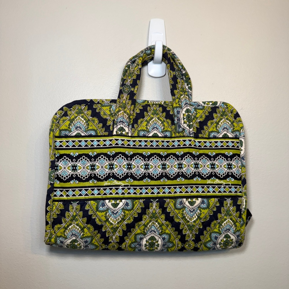 Vera Bradley Cambridge Paisley Hanging Travel Organizer Quilted Toiletry Bag - Picture 6 of 6